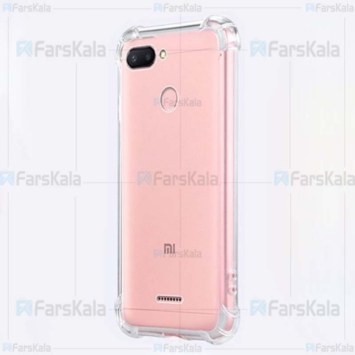 قاب محافظ ژله ای کپسول دار 5 گرمی شیائومی Clear Tpu Air Rubber Jelly Case For Xiaomi Redmi 6