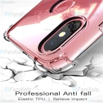 قاب محافظ ژله ای کپسول دار 5 گرمی شیائومی Clear Tpu Air Rubber Jelly Case For Xiaomi Redmi 6 Pro A2 Lite