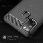قاب محافظ ژله ای سامسونگ Fiber Carbon Rugged Armor Case For Samsung Galaxy M30s