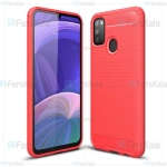 قاب محافظ ژله ای سامسونگ Fiber Carbon Rugged Armor Case For Samsung Galaxy M30s