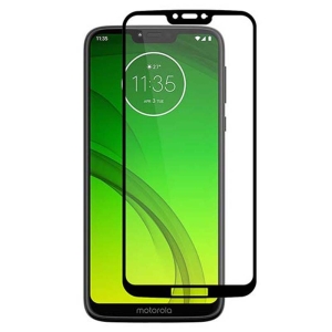 محافظ صفحه نمایش تمام چسب با پوشش کامل موتورولا Full Glass Screen Protector For Motorola Moto G7