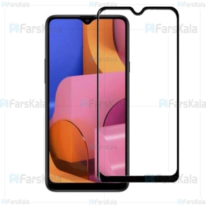 محافظ صفحه نمایش تمام چسب با پوشش کامل سامسونگ Full Glass Screen Protector For Samsung Galaxy A20s