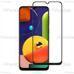 محافظ صفحه نمایش تمام چسب با پوشش کامل سامسونگ Full Glass Screen Protector For Samsung Galaxy A50s / A30s