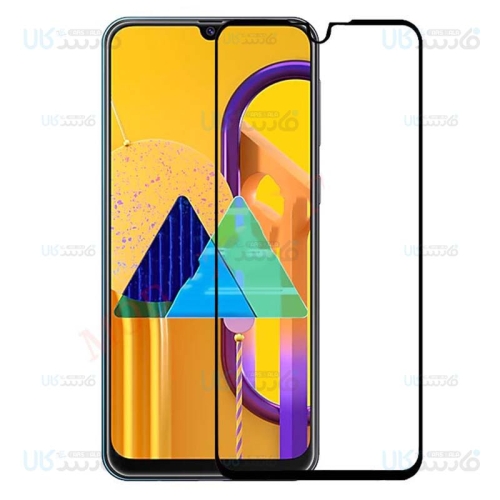 محافظ صفحه نمایش تمام چسب با پوشش کامل سامسونگ Full Glass Screen Protector For Samsung Galaxy M30s