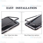 قاب محافظ مگنتی اپل Glass Magnetic 360 Case Apple iPhone 11 Pro Max