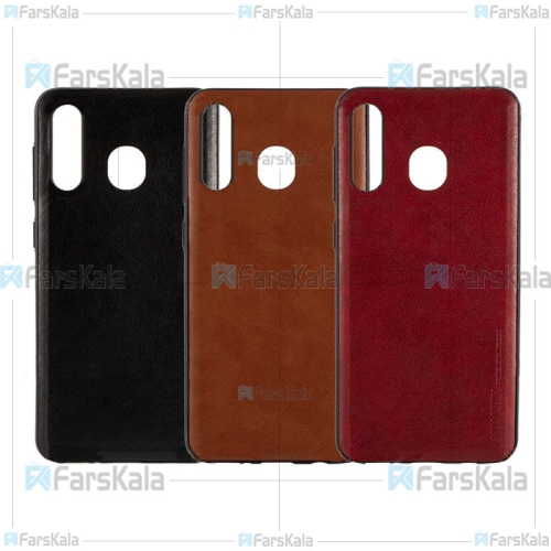 قاب طرح چرم هوانمین سامسونگ Huanmin Leather Case Samsung Galaxy A30