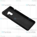 قاب طرح چرم هوانمین سامسونگ Huanmin Leather Case Samsung Galaxy A8 Plus 2018