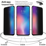 محافظ صفحه نمایش حریم شخصی تمام چسب با پوشش کامل Privacy Full Screen Protector For Xiaomi Mi CC9e / Mi A3