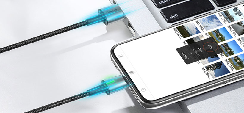 کابل آهنربایی تایپ سی بیسوس Baseus Type-C Magnetic Cable 1m/3A