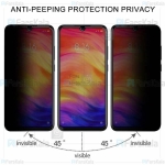 محافظ صفحه نمایش حریم شخصی تمام چسب با پوشش کامل Privacy Full Screen Protector For Xiaomi Redmi Note 7 / Note 7 Pro