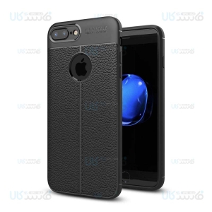 قاب ژله ای طرح چرم اپل Auto Focus Jelly Case For Apple iPhone 7 Plus / 8 Plus