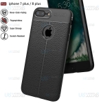 قاب ژله ای طرح چرم اپل Auto Focus Jelly Case For Apple iPhone 7 Plus 8 Plus