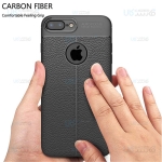 قاب ژله ای طرح چرم اپل Auto Focus Jelly Case For Apple iPhone 7 Plus 8 Plus