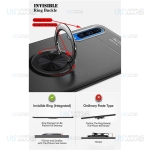 قاب ژله ای طرح چرم انگشتی سامسونگ Becation A.F Magnetic Ring For Samsung Galaxy A10s