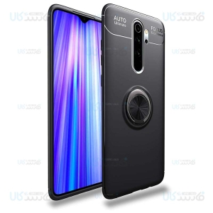 قاب ژله ای طرح چرم انگشتی شیائومی Becation A.F Magnetic Ring For Xiaomi Redmi Note 8 Pro