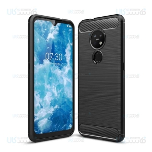قاب محافظ ژله ای نوکیا Fiber Carbon Rugged Armor Case For Nokia 6.2 / 7.2