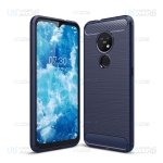 قاب محافظ ژله ای نوکیا Fiber Carbon Rugged Armor Case For Nokia 6.2 7.2