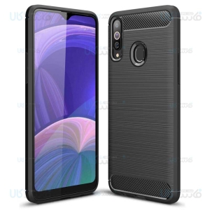 قاب محافظ ژله ای سامسونگ Fiber Carbon Rugged Armor Case For Samsung Galaxy A20s