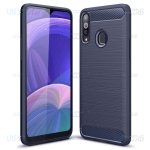 قاب محافظ ژله ای سامسونگ Fiber Carbon Rugged Armor Case For Samsung Galaxy A20s