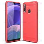 قاب محافظ ژله ای سامسونگ Fiber Carbon Rugged Armor Case For Samsung Galaxy A20s