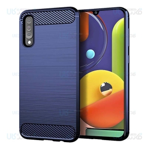 قاب محافظ ژله ای سامسونگ Fiber Carbon Rugged Armor Case For Samsung Galaxy A30s / A50s