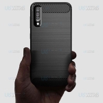 قاب محافظ ژله ای سامسونگ Fiber Carbon Rugged Armor Case For Samsung Galaxy A30s A50s