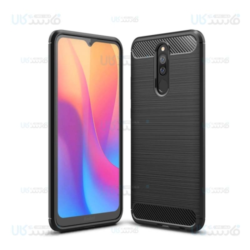 قاب محافظ ژله ای شیائومی Fiber Carbon Rugged Armor Case For Xiaomi Redmi 8