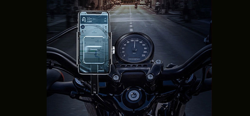 پایه نگهدارنده موبایل موتور و دوچرخه بیسوس Baseus Knight Motorcycle Holder