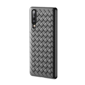 قاب ژله ای طرح چرم حصیری هواوی BV Grid Weaving Case For Huawei P30