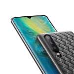 قاب ژله ای طرح چرم حصیری هواوی BV Grid Weaving Case For Huawei P30