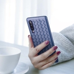قاب ژله ای طرح چرم حصیری هواوی BV Grid Weaving Case For Huawei P30