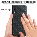 قاب ژله ای طرح چرم حصیری سامسونگ BV Grid Weaving Case For Samsung Galaxy A70