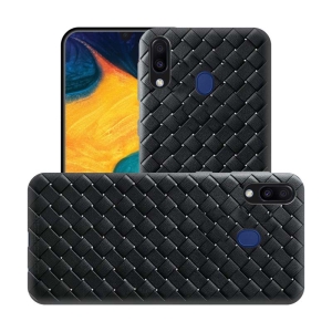 قاب ژله ای طرح چرم حصیری سامسونگ BV Grid Weaving Case For Samsung Galaxy M20