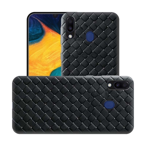قاب ژله ای طرح چرم حصیری سامسونگ BV Grid Weaving Case For Samsung Galaxy M20