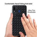قاب ژله ای طرح چرم حصیری سامسونگ BV Grid Weaving Case For Samsung Galaxy M20