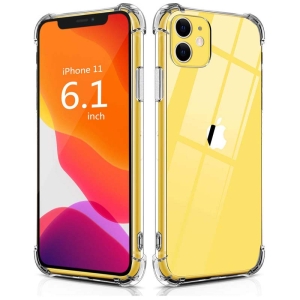 قاب محافظ ژله ای کپسول دار 5 گرمی اپل Clear Tpu Air Rubber Jelly Case For Apple iPhone 11