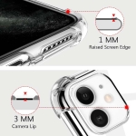 قاب محافظ ژله ای کپسول دار 5 گرمی اپل Clear Tpu Air Rubber Jelly Case For Apple iPhone 11