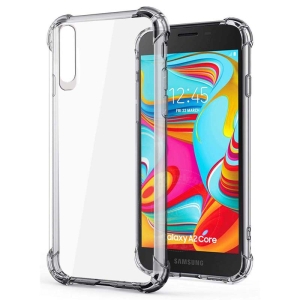 قاب محافظ ژله ای کپسول دار 5 گرمی سامسونگ Clear Tpu Air Rubber Jelly Case For Samsung Galaxy A2 Core