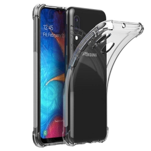 قاب محافظ ژله ای کپسول دار 5 گرمی سامسونگ Clear Tpu Air Rubber Jelly Case For Samsung Galaxy A20e