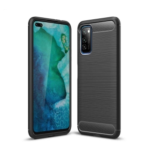 قاب محافظ ژله ای هواوی Fiber Carbon Rugged Armor Case For Huawei Honor V30