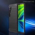 قاب محافظ ژله ای شیائومی Fiber Carbon Rugged Armor Case For Xiaomi Mi CC9 Pro Mi Note 10 Mi Note 10 Pro
