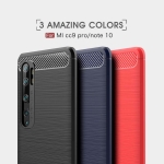 قاب محافظ ژله ای شیائومی Fiber Carbon Rugged Armor Case For Xiaomi Mi CC9 Pro Mi Note 10 Mi Note 10 Pro