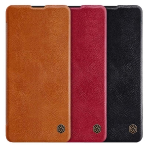 کیف محافظ چرمی نیلکین سامسونگ Nillkin Qin Case For Samsung Galaxy Note 10 Lite