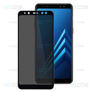 محافظ صفحه نمایش حریم شخصی تمام چسب با پوشش کامل سامسونگ Privacy Full Screen Protector For Samsung Galaxy A8 2018