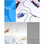 کابل ۳ کاره 2 متری راک Rock 3in1 Metal Stretchable lightning - Type-C - Micro USB