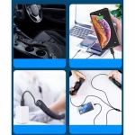 کابل ۳ کاره 2 متری راک Rock 3in1 Metal Stretchable lightning - Type-C - Micro USB
