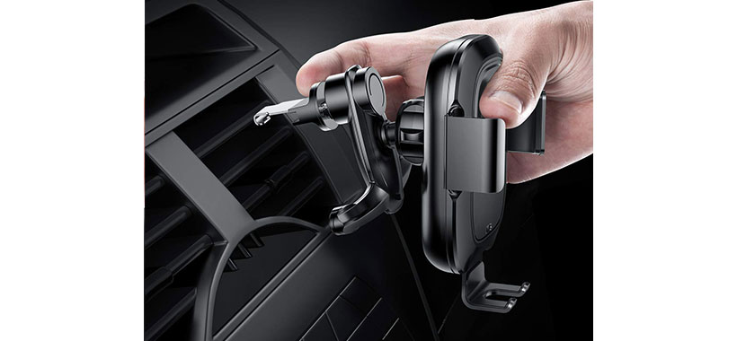 پایه نگهدارنده هوشمند و شارژ بی سیم داخل خودرو بیسوس Baseus Car Wireless Charger Smart Vehicle
