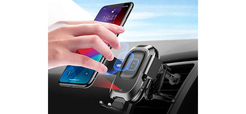 پایه نگهدارنده هوشمند و شارژ بی سیم داخل خودرو بیسوس Baseus Car Wireless Charger Smart Vehicle