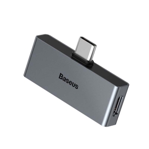 مبدل تایپ سی به هندزفری و شارژر بیسوس Baseus L57 2 In 1 Adapter CATL57-01