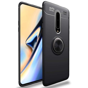 قاب ژله ای طرح چرم انگشتی وان پلاس Becation A.F Magnetic Ring For OnePlus 7 Pro
